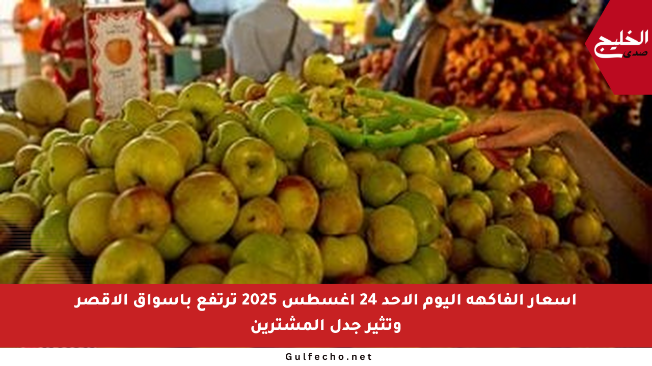 أسعار الفاكهة اليوم الأحد 24 أغسطس 2025 ترتفع بأسواق الأقصر وتثير جدل المشترين